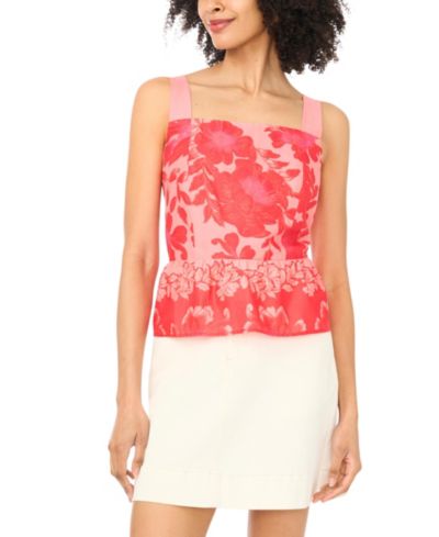Vince Camuto Women's Square Neck Sleeveless Top