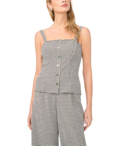 Vince Camuto Women's Sleeveless Button-Front Tank Top