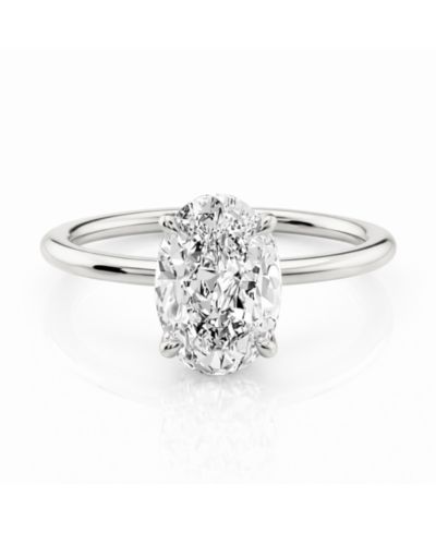 Dloria Кольцо Solitaire Vermeil с овальным муассанитом Elena