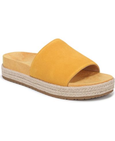 Amber yellow suede