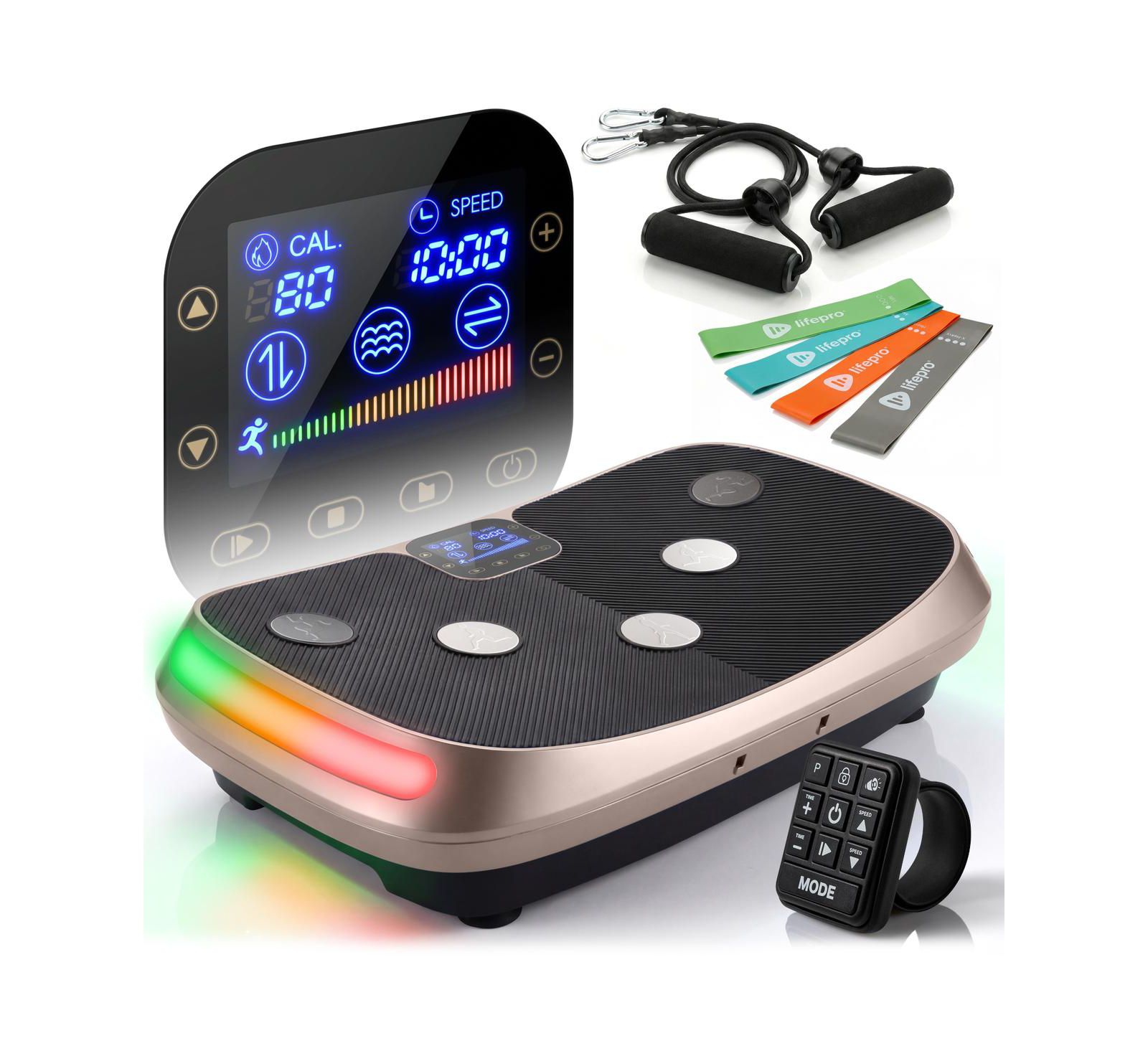 Lifepro Rumblex 4D виброплатформа для упражнений – тройная осцилляция, линейная и пульсационная для фитнеса всего тела