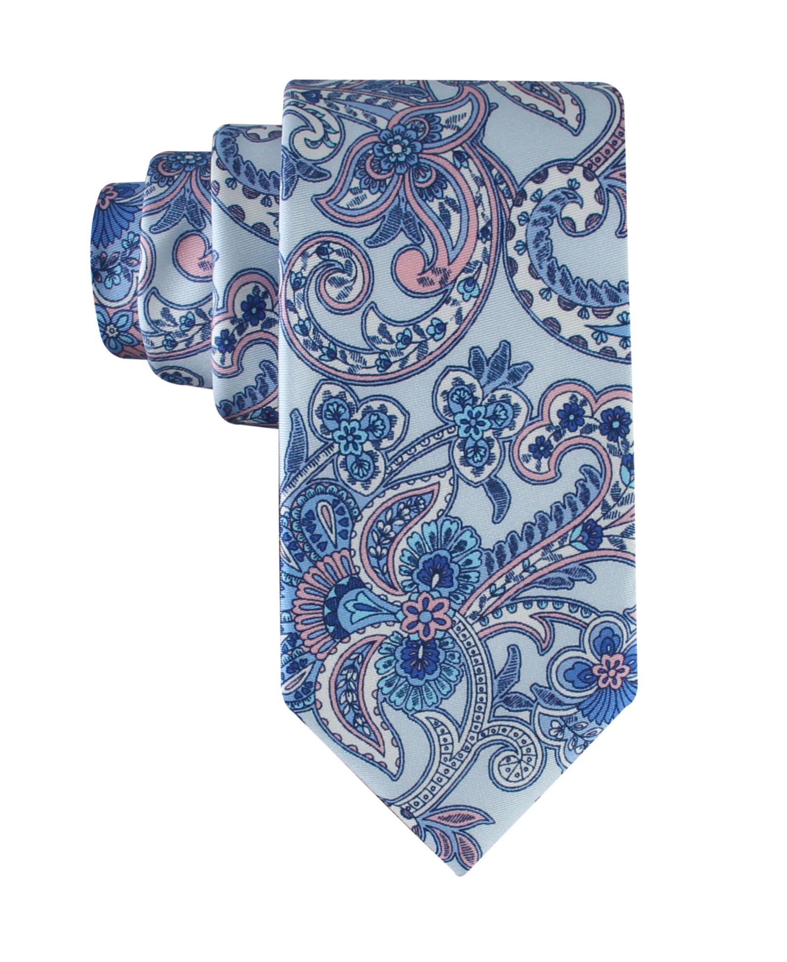 Tommy Hilfiger Men's Bright Paisley Print Classic Tie
