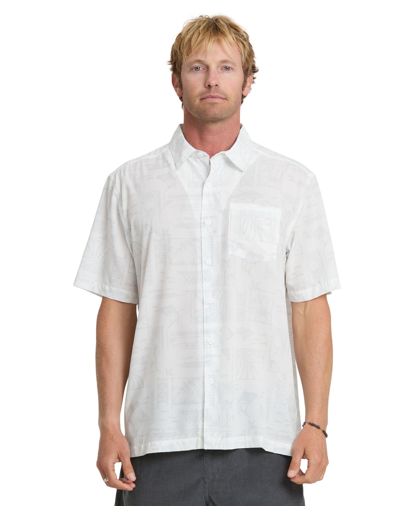 Мужская рубашка Quiksilver Waterman Short-Sleeve Paradise Bay