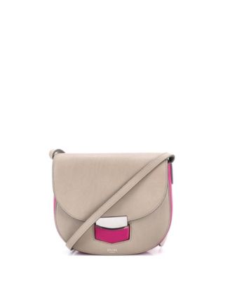 Pre-Owned Celine Small Trotteur Crossbody Bag Grainy Leather