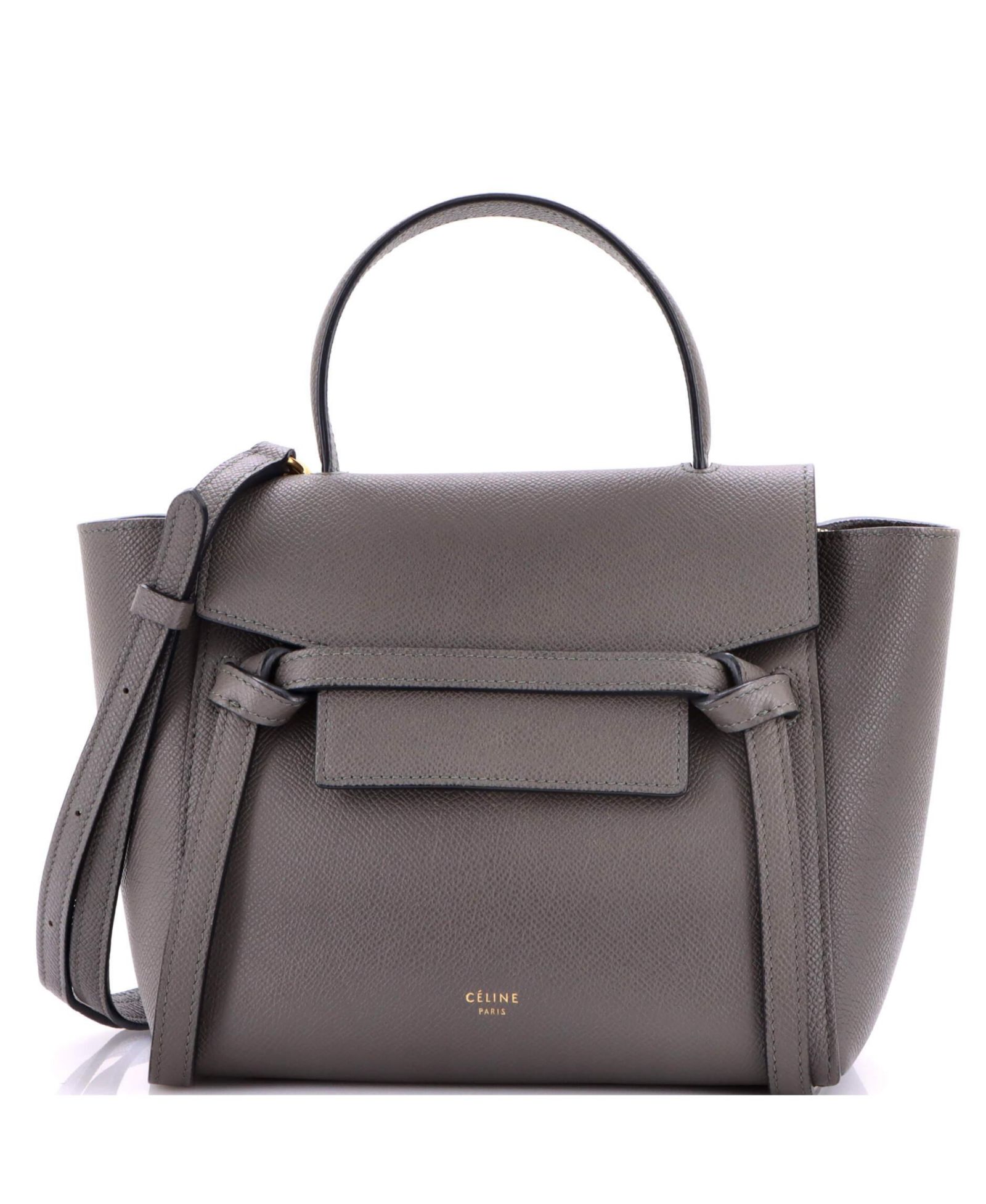 Celine сумка-пояс Nano Belt Bag Textured Leather Pre-Owned