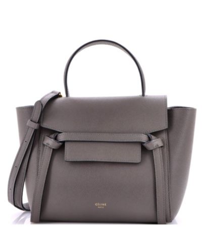 Celine сумка-пояс Nano Belt Bag Textured Leather Pre-Owned