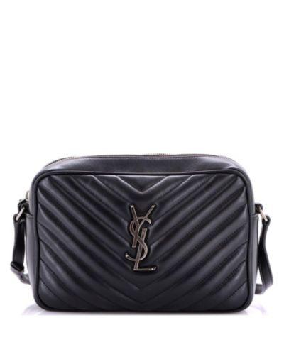 Pre-Owned Saint Laurent маленькая сумка через плечо Lou Camera Bag Matelasse Chevron Leather