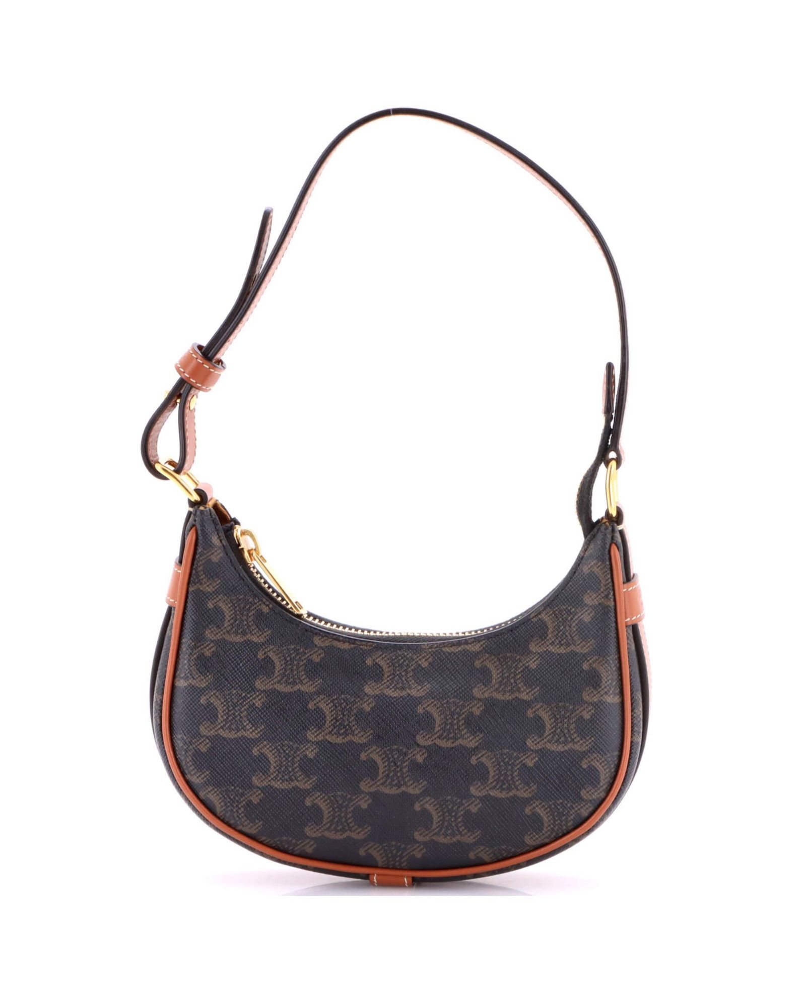 Pre-Owned Celine Mini Ava Bag Triomphe Coated Canvas