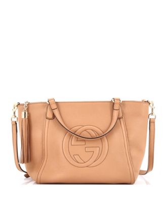 Pre-Owned Gucci Small Soho Convertible Top Handle Bag Leather