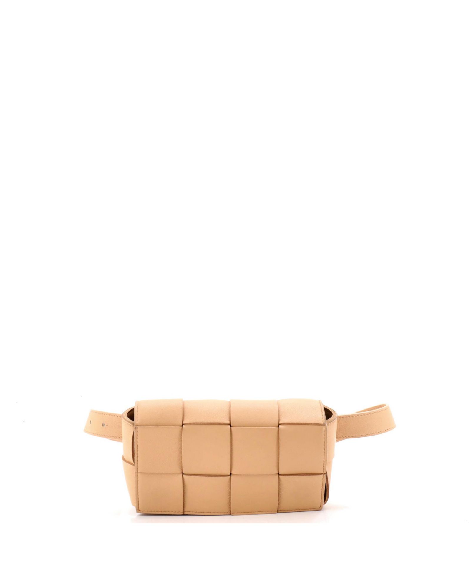 Подержанная сумка-пояс Bottega Veneta Cassette Maxi Intrecciato из кожи