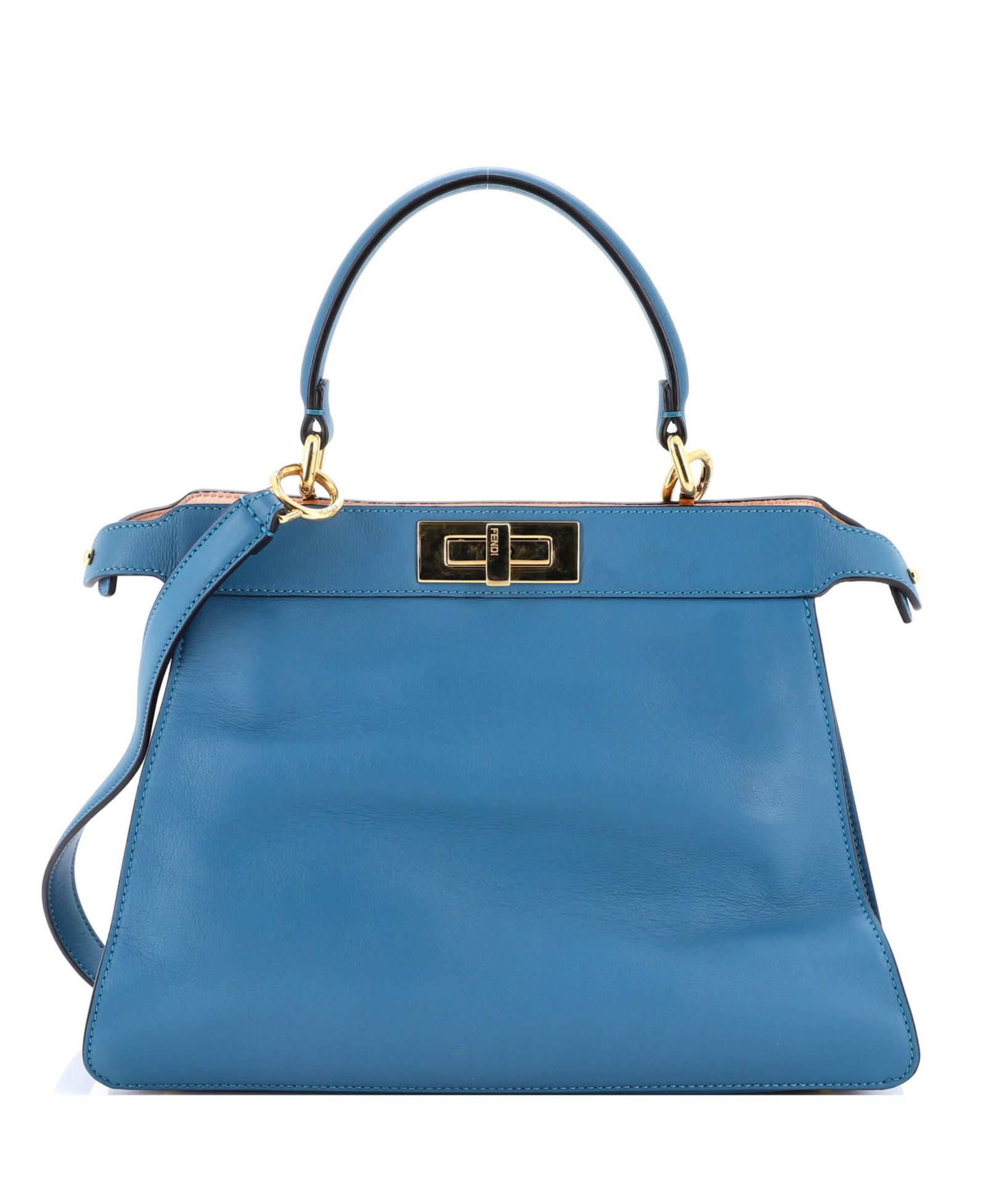Сумка Fendi Medium Peekaboo ISeeU из кожи, б/у