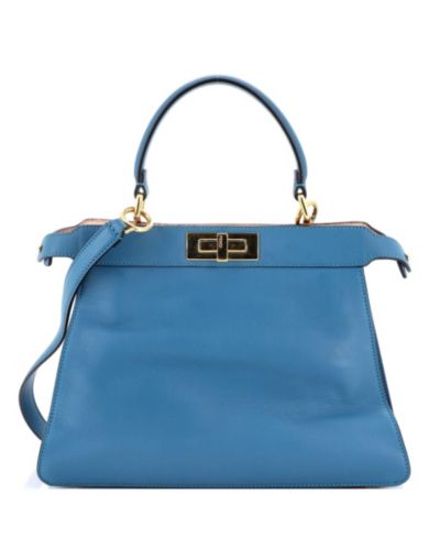 Сумка Fendi Medium Peekaboo ISeeU из кожи, б/у