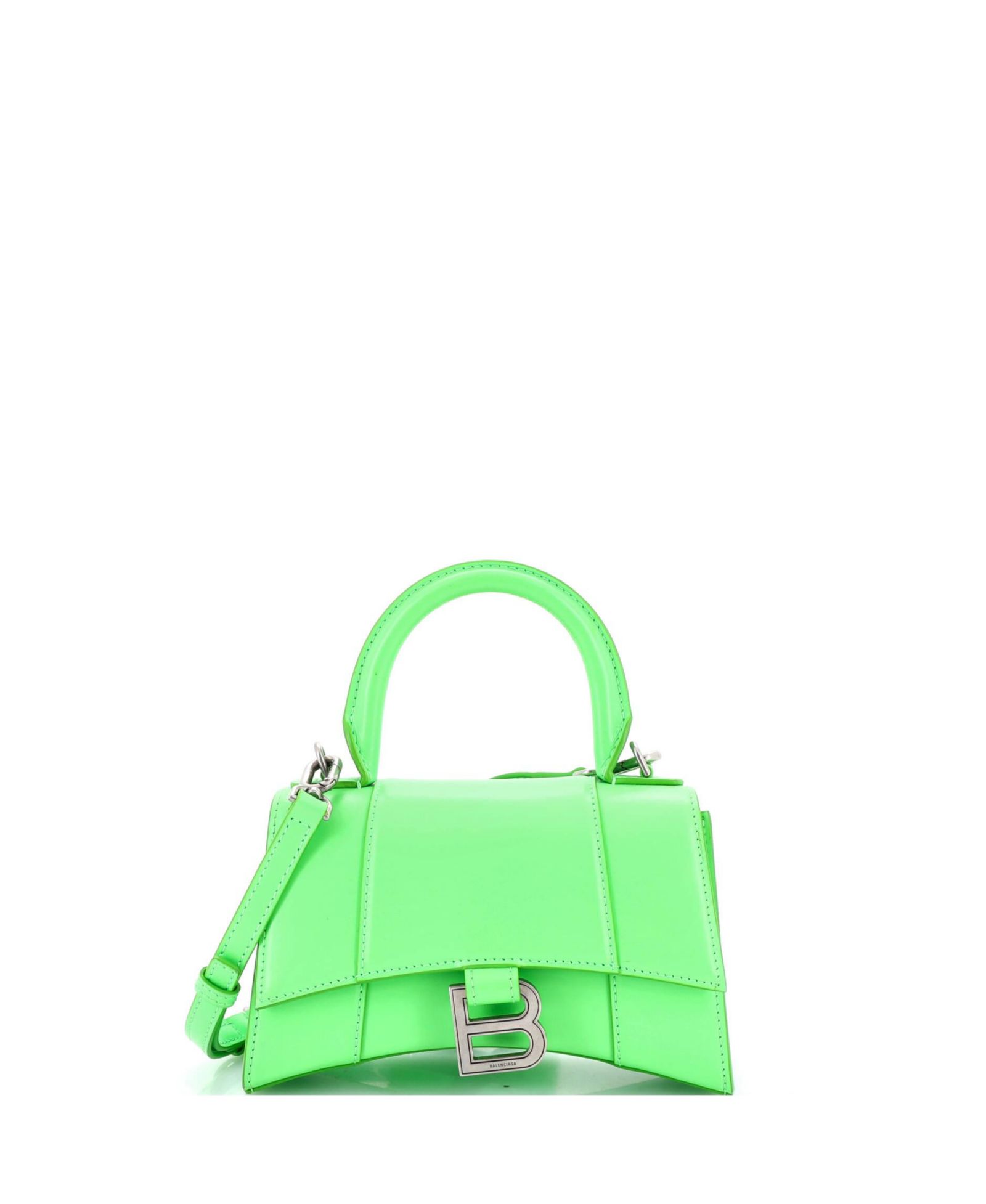 Balenciaga сумка Hourglass Top Handle из кожи б/у XS