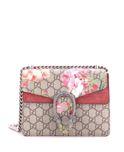 Gucci Mini Dionysus сумка, принт Blooms, канвас GG