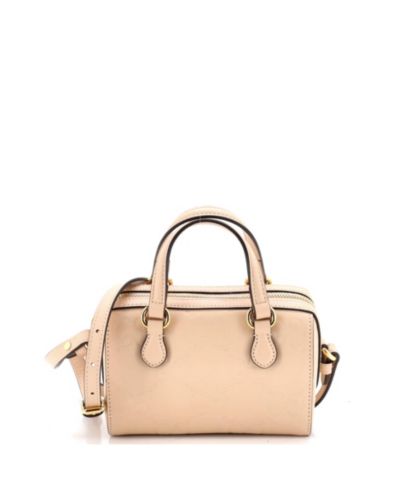 Gucci Super Mini Convertible Boston сумка Jumbo GG Embossed кожаная