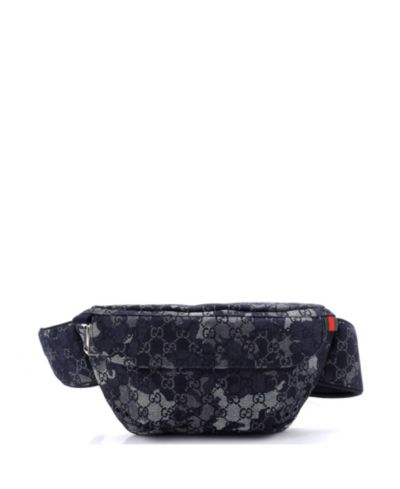 Сумка-поясная Pre-Owned Gucci Camouflage GG Denim