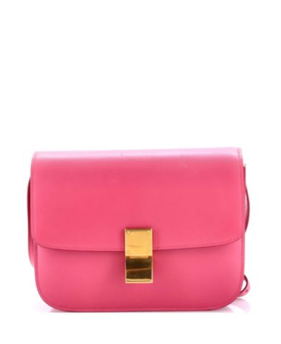 Б/у кожаная сумка Celine Medium Classic Box Smooth Leather