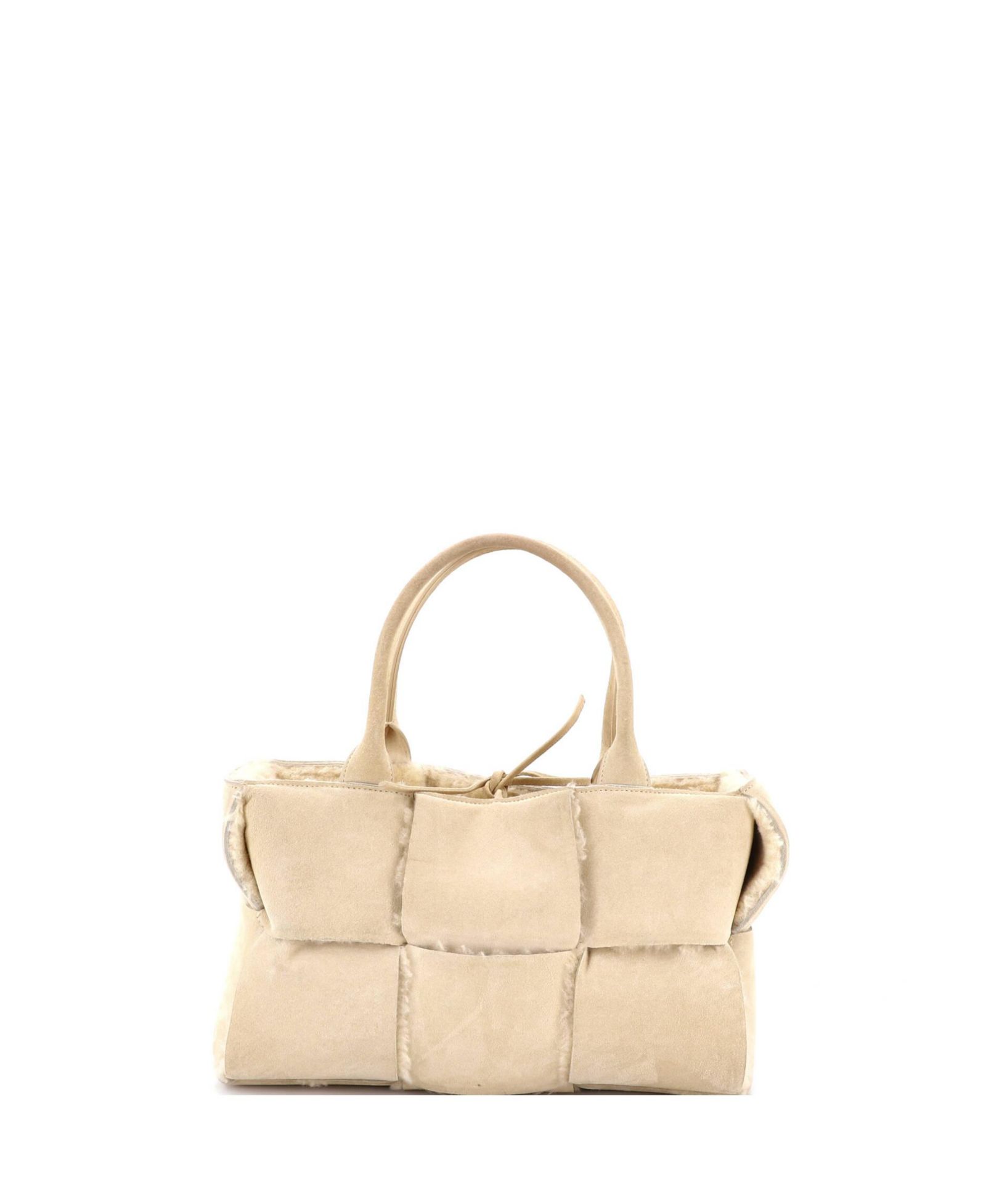 Pre-Owned Bottega Veneta Small Arco Tote Suede and Shearling
