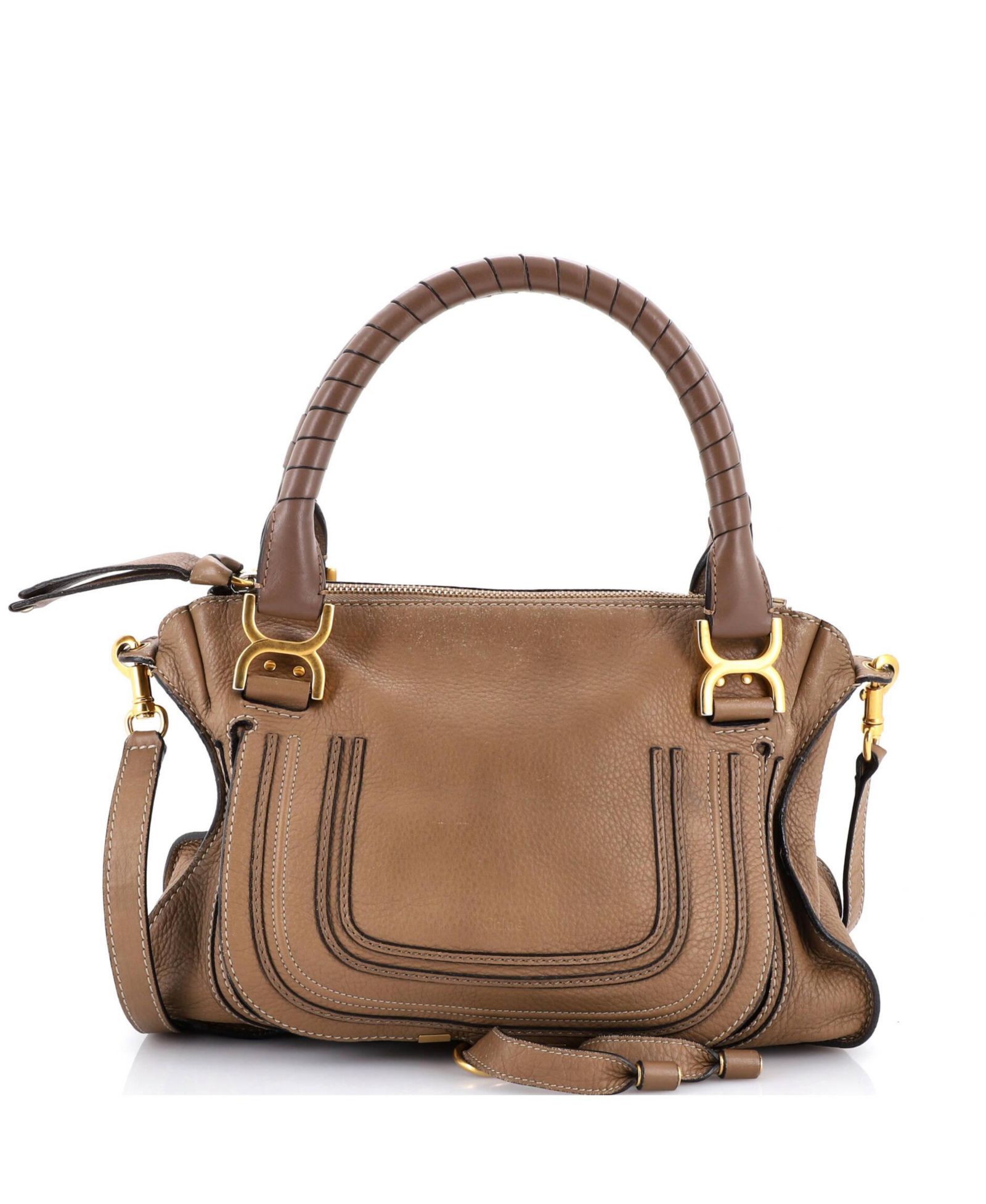 Pre-Owned Chloe Medium Marcie Satchel Leather