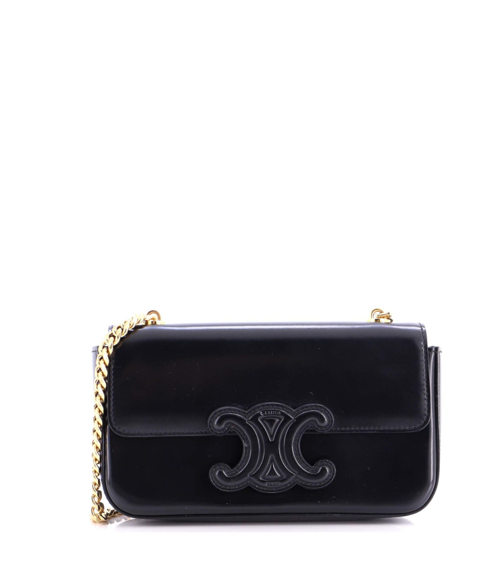 Сумка через плечо Pre-Owned Celine Small Triomphe из кожи