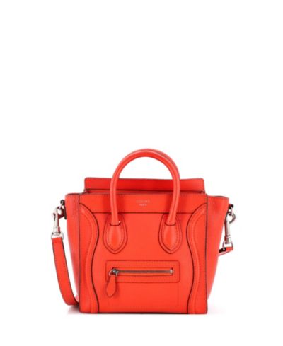 Сумка Celine Nano Luggage из гладкой кожи