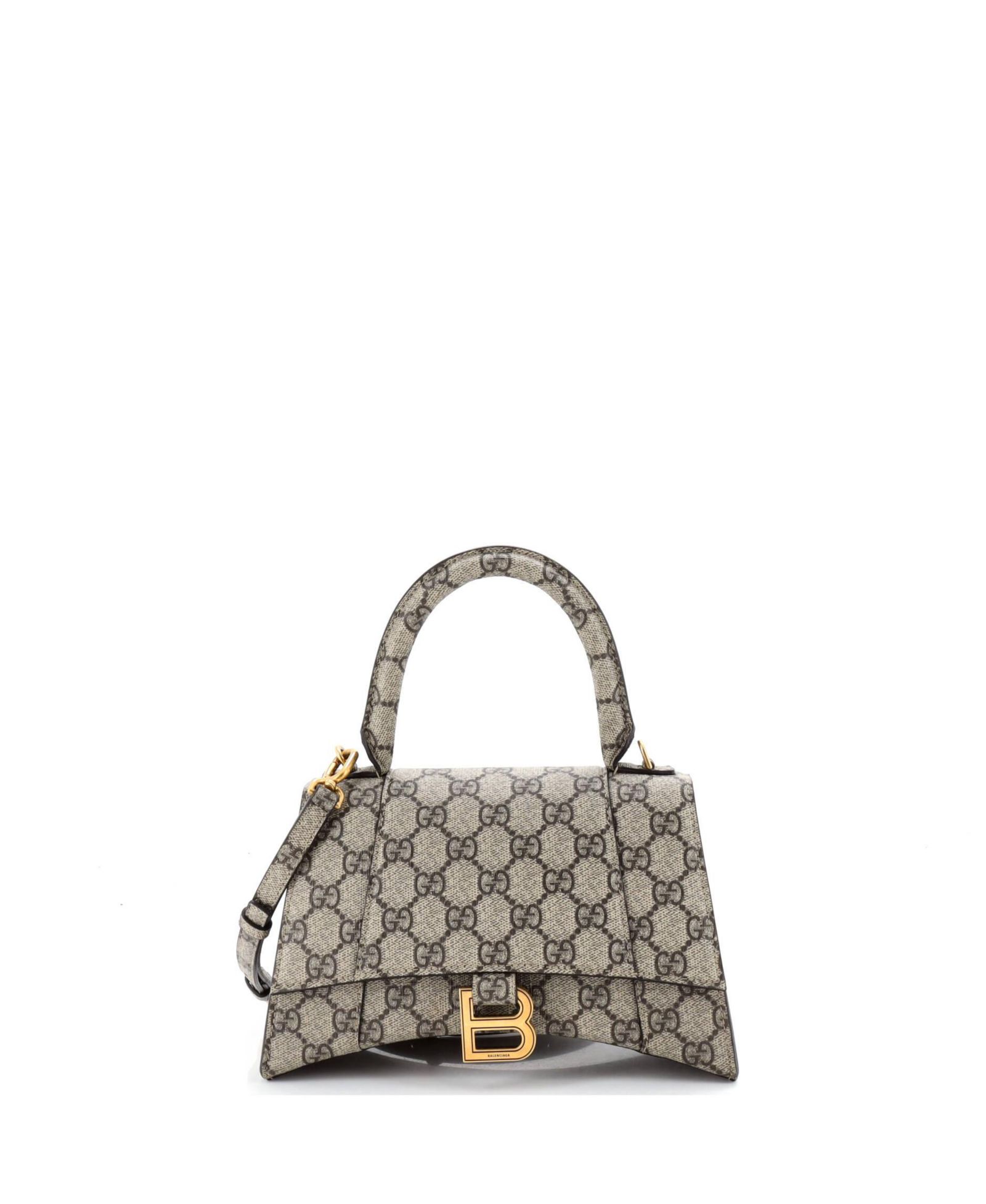 Pre-Owned Gucci x Balenciaga The Hacker Project сумка Hourglass с ручкой, полотно GG Coated Canvas