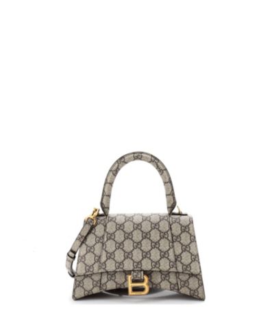 Pre-Owned Gucci x Balenciaga The Hacker Project сумка Hourglass с ручкой, полотно GG Coated Canvas