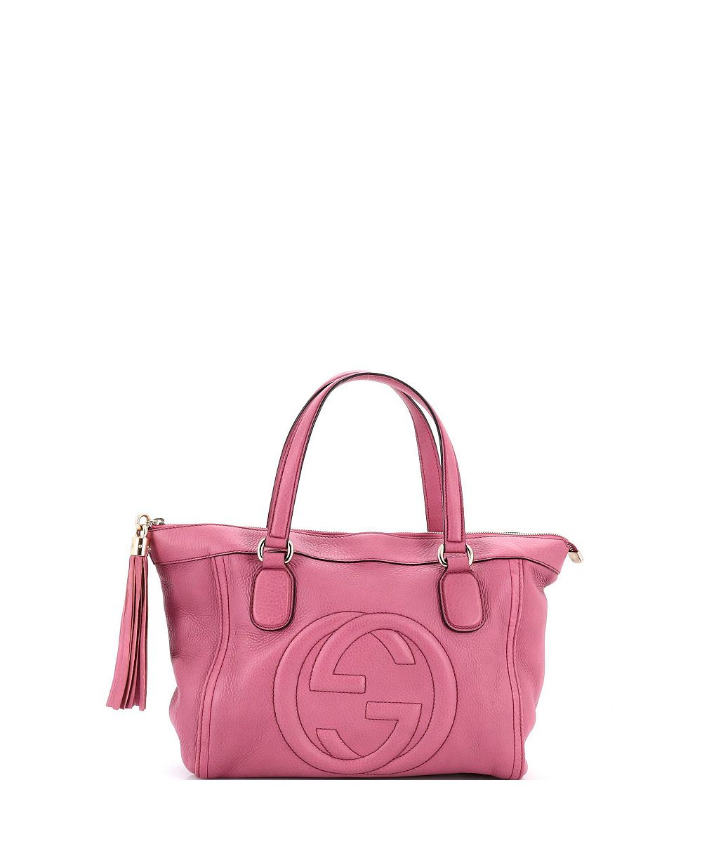 Pre-Owned Gucci Small Soho Zip Tote Leather