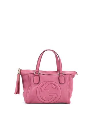 Pre-Owned Gucci Small Soho Zip Tote Leather