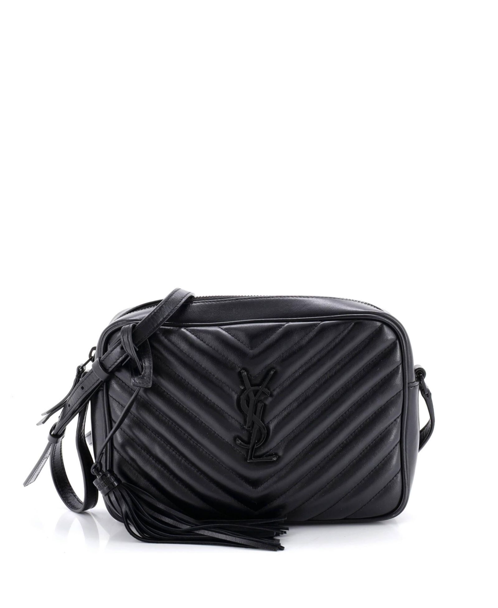 Pre-Owned Saint Laurent сумка Lou Camera Matelasse Chevron Leather