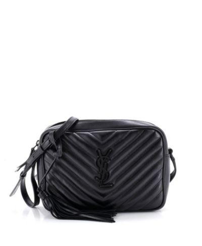 Pre-Owned Saint Laurent сумка Lou Camera Matelasse Chevron Leather