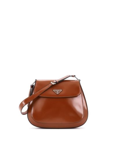 Pre-Owned Prada Large Cleo Flap Shoulder Bag Spazzolato Leather