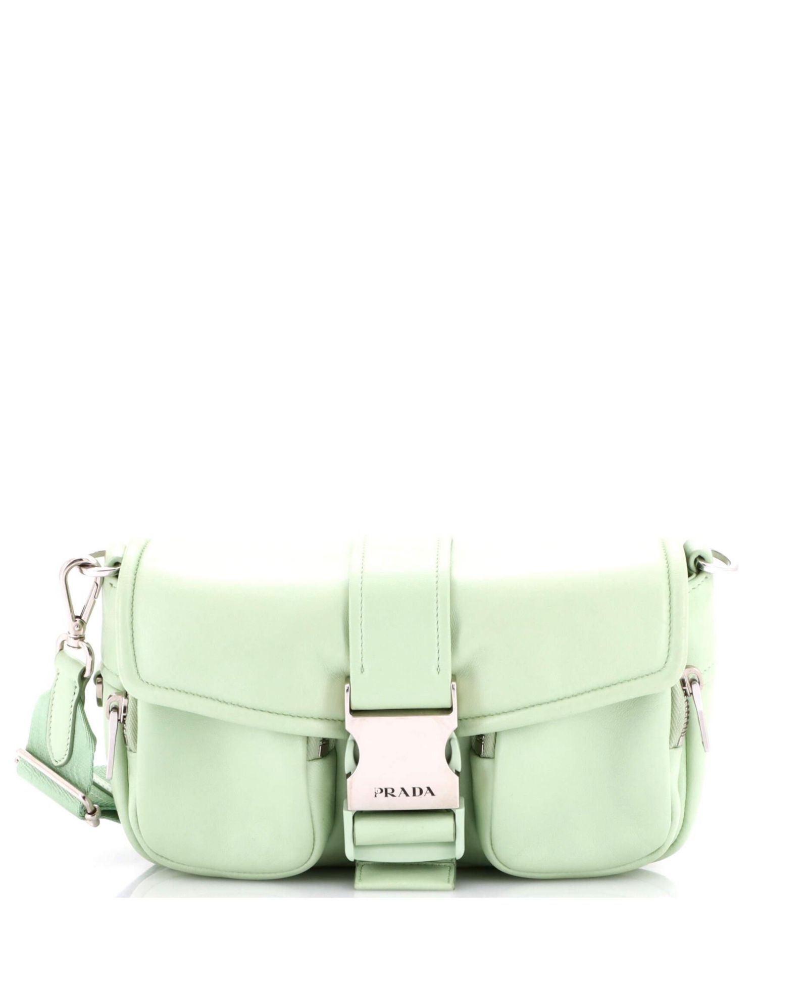 Prada Small Padded Buckle сумка через плечо из кожи Nappa (б/у)