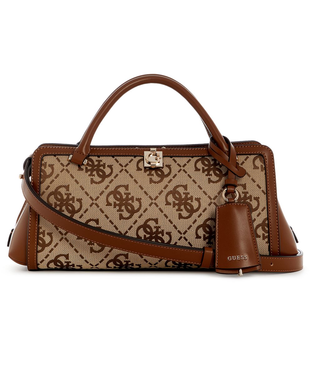 GUESS Audrey Logo Large Satchel Handbag