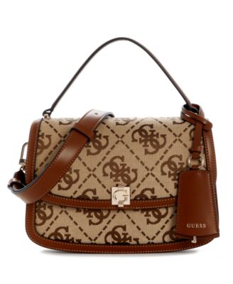 GUESS Audrey Logo Small Flap Crossbody Handbag