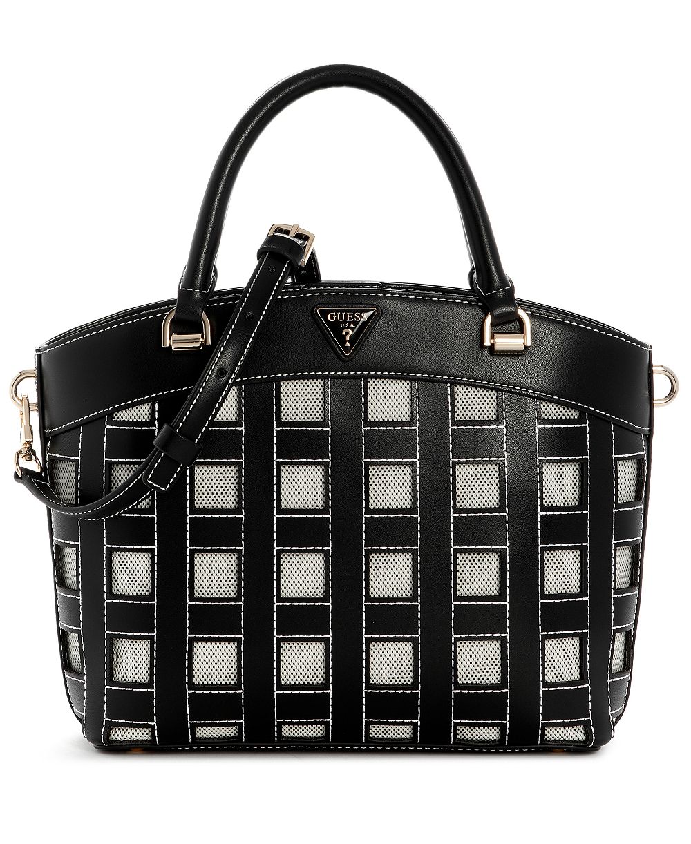 GUESS Frankie Medium Top Handle Satchel Handbag