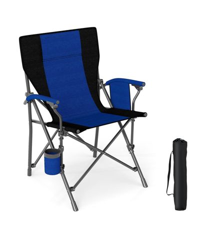 SUGIFT Portable Folding Oxford Cloth Camping Chair with Cup Holder and Side Pocket
