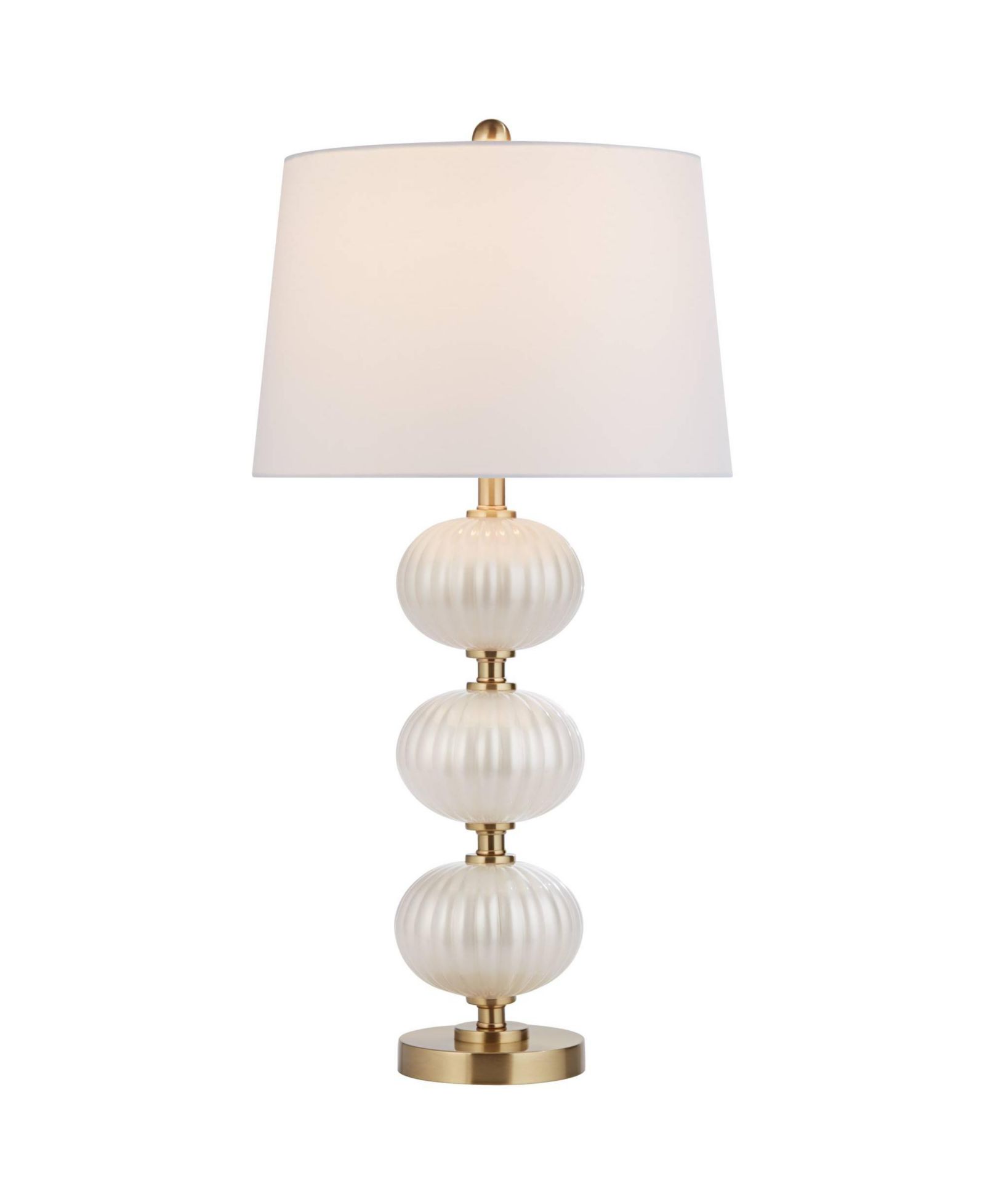 Настольная лампа Possini Euro Design Possini Euro Grace High Pearl Fluted Glass Table Lamp