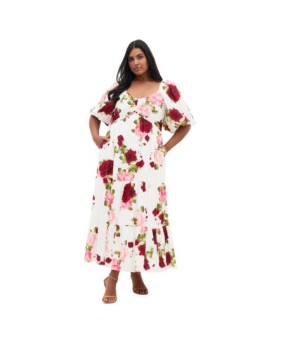 Платье макси CITY CHIC Plus Size Mindy Print