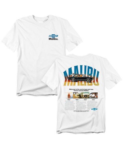 Corvette Men's Chevrolet Malibu Ad Front Back T-Shirt
