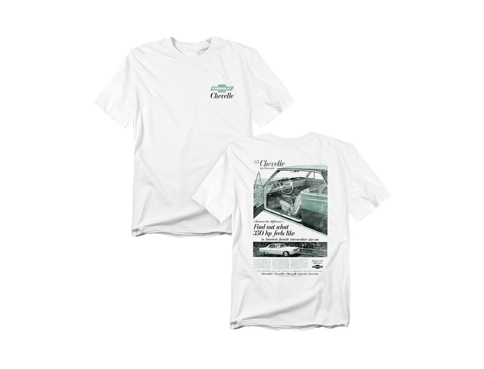 Corvette Men's Chevrolet Chevelle Ad Front Back T-Shirt