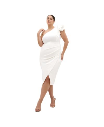 CITY CHIC Plus Size Milani One Shoulder Dress