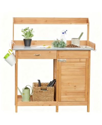 YIGII Multifunctional garden pot plant rack with metal top