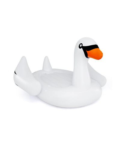 Надувной остров-лебедь HONGGE Giant Inflatable Swan Floating Island 4-Person Pool Float с 4 держателями для стаканов
