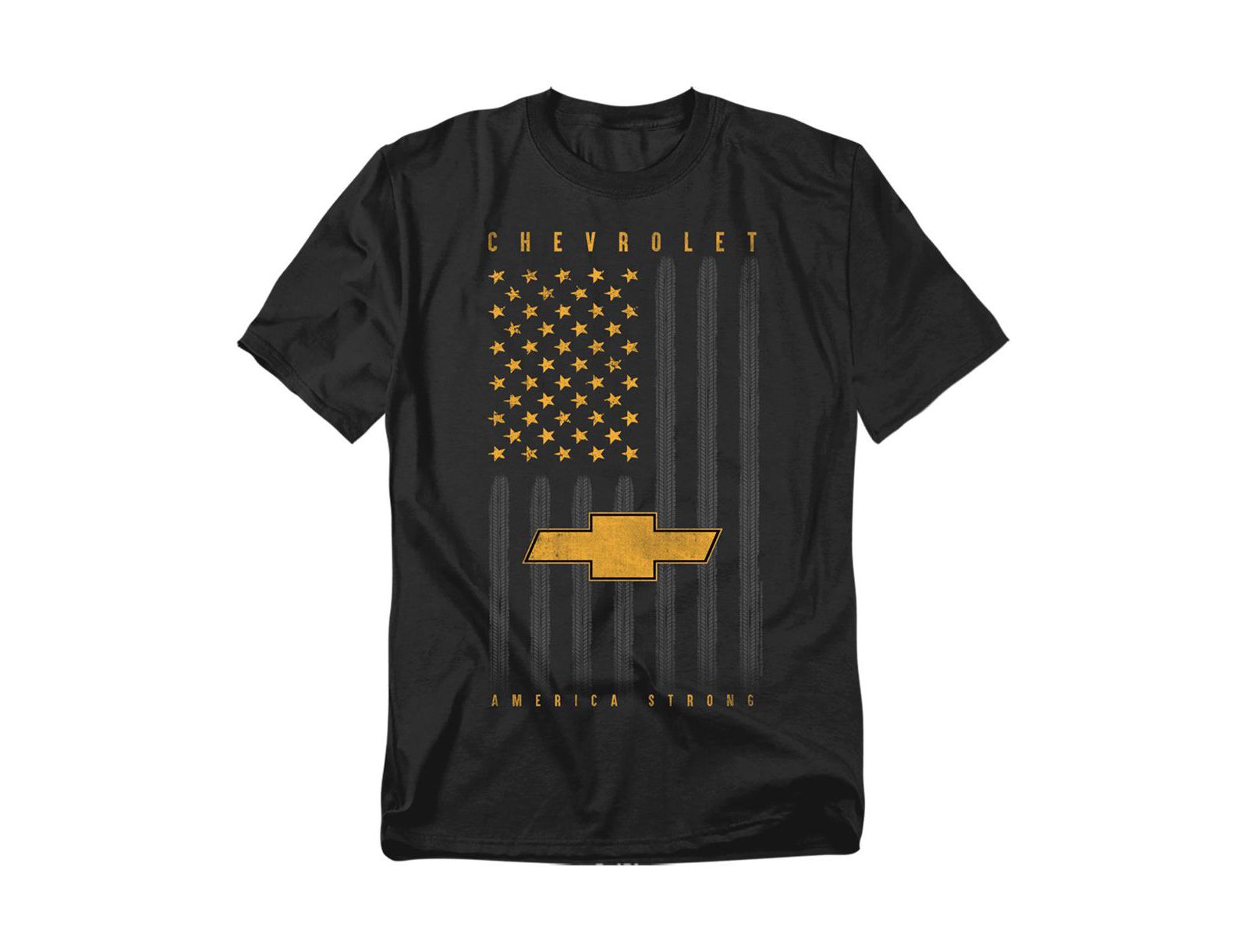Corvette Men's Chevrolet USA Flag Tires T-Shirt