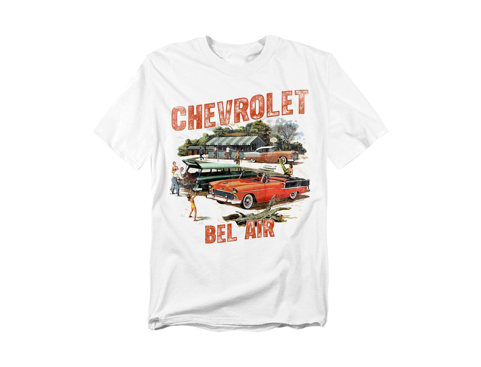 Corvette Men's Chevrolet Bel Air Watercolour T-Shirt
