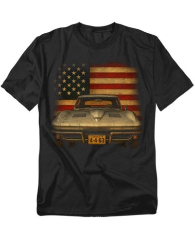 Corvette Мужская футболка Chevrolet USA Flag