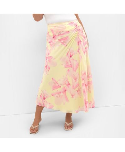 CITY CHIC Women's Soiree Print Maxi Skirt