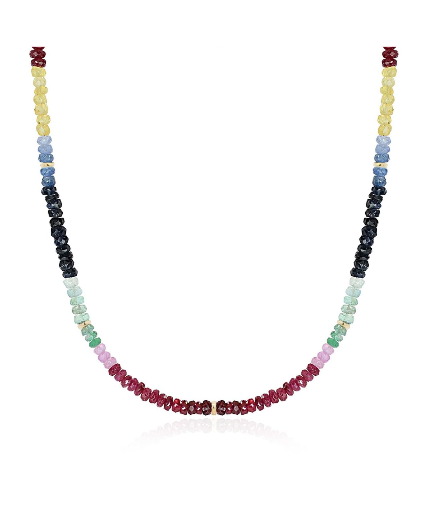 Ожерелье The Lovery Rainbow Gemstone Bead 14K Yellow Gold