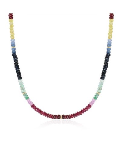 Ожерелье The Lovery Rainbow Gemstone Bead 14K Yellow Gold